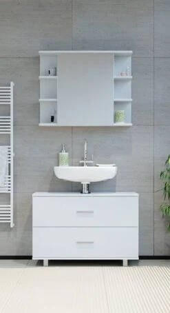 Salle De Bains Ilias Blanc (2 éléments)