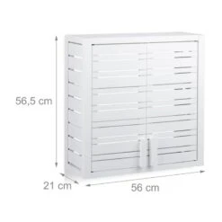 Placard Mural Salle De Bain Bambou Blanc -Le Coin Bain Parfait Boutique 1518a18086c34c17a53da2518b57ada8