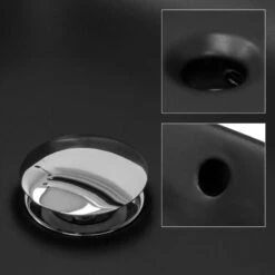 Lavabo Ovale 59x38x19 Cm Noir 9 Lavabo Ovale 59x38x19 Cm Noir -Le Coin Bain Parfait Boutique 160bc618d7524f8e99442f15360fd433