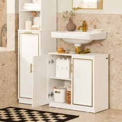 Meuble Sous Lavabo BZR86-W -Le Coin Bain Parfait Boutique 193c9fe7cb5e40d7b02a3bab4a3f663d