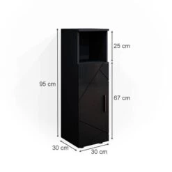 Chiffonnier Irma Anthracite Brillant 19 Chiffonnier Irma Anthracite Brillant -Le Coin Bain Parfait Boutique 1973f15f1f37427f821f11ebf52387b7