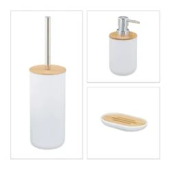 6 Accessoires Salle De Bain En Bambou -Le Coin Bain Parfait Boutique 1b61cdd32bf44ddab9aac53c8fc66b73