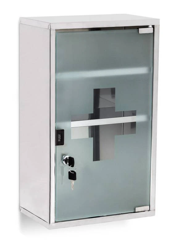 Armoire à Pharmacie EMERGENCY Acier Inox 1 Armoire à Pharmacie EMERGENCY Acier Inox