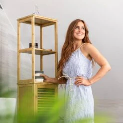 Armoire De Salle De Bain Bambou 5 étages -Le Coin Bain Parfait Boutique 21e64507c740438aaf101684080dd855