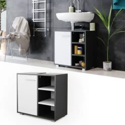 Meuble Sous-lavabo Perry Anthracite -Le Coin Bain Parfait Boutique 22dabe66e2eb46939f599544cfe015ef