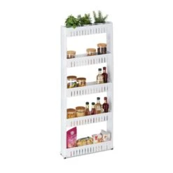 Étagère De Cuisine à Roulettes 5 Niveaux -Le Coin Bain Parfait Boutique 26de730dc63e4f6a85e0b9f23dae801d