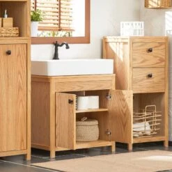 Meuble Sous Lavabo Naturel BZR98-N -Le Coin Bain Parfait Boutique 2a926002c89c4202aad092b743b6335f