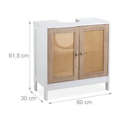 Meuble Sous Lavabo Portes Effet Rotin -Le Coin Bain Parfait Boutique 2e699909ede746f1a7b5c5e9ec7a6b63