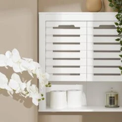 Meuble Haut De Salle De Bain BZR51-W -Le Coin Bain Parfait Boutique 2f270af33397458393daa99e9fd4ea71