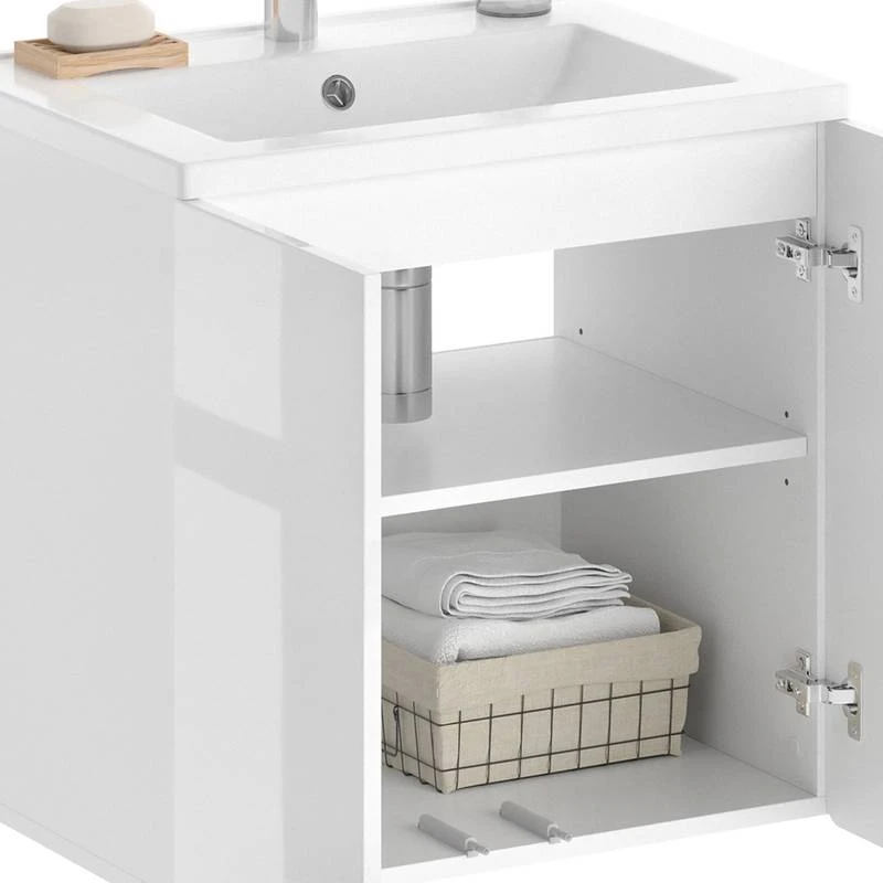 Salle De Bains Izan Blanc (2 éléments) 4 Salle De Bains Izan Blanc (2 éléments) – Image 4