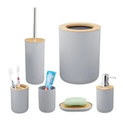 6 Accessoires Salle De Bain En Bambou -Le Coin Bain Parfait Boutique 30f636ce9dac4eeea7e1b9ce9aa4f488