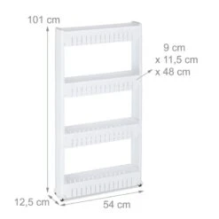 Étagère De Cuisine à Roulettes 4 Niveaux -Le Coin Bain Parfait Boutique 31230ddb28b740cb84c920f2bf7bdf00