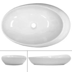 Vasque Forme Ovale 585x375x145 Mm Blanc -Le Coin Bain Parfait Boutique 3173c8914fc44021b777f00d5b930584