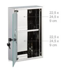 Armoire à Pharmacie Inox Porte Verre -Le Coin Bain Parfait Boutique 378a38d16011487b85d023759102277d