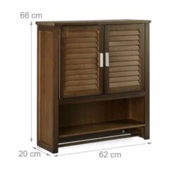 Armoire Suspendue LAMELL SDB Brun Foncé -Le Coin Bain Parfait Boutique 38a613c0e3474d73ae6c81856faa03ca