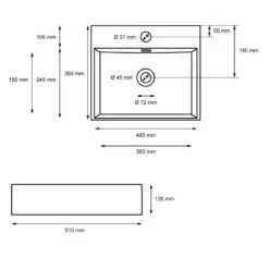 Vasque 510x360x130 Mm Noir 13 Vasque 510x360x130 Mm Noir -Le Coin Bain Parfait Boutique 3915c484eb2e4d44a8353b4f51a7a459