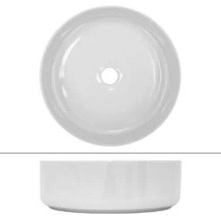 Vasque Ronde Ø355x120mm, Blanc -Le Coin Bain Parfait Boutique 3a0aa58b131147c6a5f285827a999562