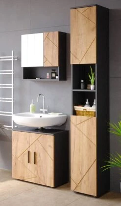 Salle De Bain Irma Anthravite (3 élém.)