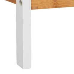 Etagère De Bain En Bambou Blanche -Le Coin Bain Parfait Boutique 4106375ca49649c2a28daa2164d63b13