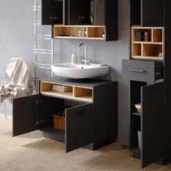 Meuble Sous-lavabo Beatrice Blanc/sonoma -Le Coin Bain Parfait Boutique 44a312178b5e4c27aa3885df9221e385