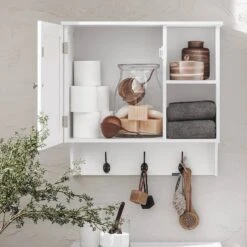 Armoire Haute Salle De Bain BZR103-W -Le Coin Bain Parfait Boutique 46a959a90dc14c729e8210a288e5efd5