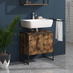 Meuble Sous-lavabo Fyrk Vieux Bois/noir -Le Coin Bain Parfait Boutique 4703c17e3d994d39bc4a2b3f038e51b0