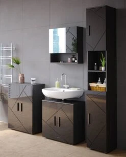 Salle De Bain Irma Anthracite (4 élém.)