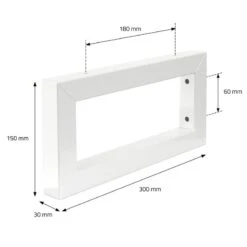 Console Murale 300x150x30mm Blanc -Le Coin Bain Parfait Boutique 49d1d4dd45c24339a5e98897a18220df