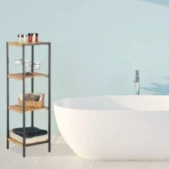 Étagère En Bambou Universelle Sur Pieds -Le Coin Bain Parfait Boutique 4c8951d90a354c9ebe7fcd24998bf583