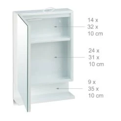 Armoire De Toilette 1Porte Miroir Prise -Le Coin Bain Parfait Boutique 50fa50ba3fbe4d2d92da7078f1fe40cb