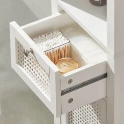 Meuble Colonne De Salle De Bain BZR36-W -Le Coin Bain Parfait Boutique 51179ade6e2f4354b8a60871cbee6d61