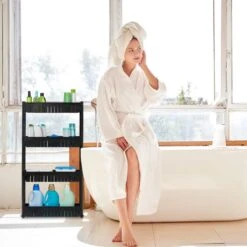 Étagère De Cuisine à Roulettes 4 Niveaux -Le Coin Bain Parfait Boutique 52dd6dd3899443e196c7a205f4478b43