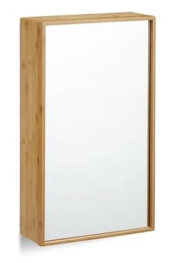 Armoire De Salle De Bain Miroir Bambou