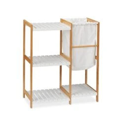 Étagère à 4 Niveaux Avec Panier à Linge -Le Coin Bain Parfait Boutique 5371150ebfd64b09bd9172a71eb7a16f