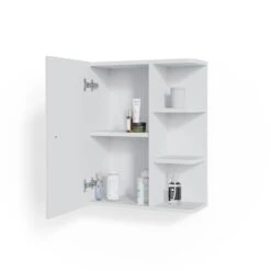 Armoire Suspendue Fynn Blanc -Le Coin Bain Parfait Boutique 55f8b725b39c4749b554050ba6e47225
