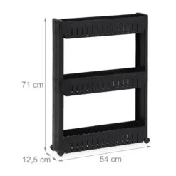 Étagère De Cuisine à Roulettes 3 Niveaux -Le Coin Bain Parfait Boutique 56608a534442405c951351438cf33357