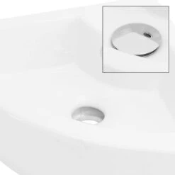 Lavabo D'angle 46x33x13cm Blanc -Le Coin Bain Parfait Boutique 5741c5fa8224442e8a50165a58e04c0d