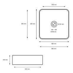 Vasque 395x395x14 Cm Noir -Le Coin Bain Parfait Boutique 57c44b1649c8492e89ab47fdc6621e0e