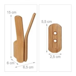 Lot De 2 Crochets Bois En Bambou -Le Coin Bain Parfait Boutique 5d307a4ffc9f4d24b1b476fcc012bf50