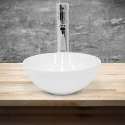 Lavabo Rond Ø 28x116 Cm Blanc -Le Coin Bain Parfait Boutique 5f7a2b1506e14e799b738d5ad7ea6a15