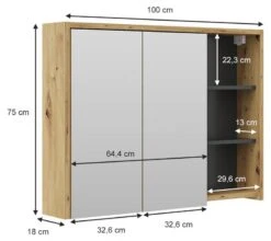 Armoire De Toilette Viola Artisan/gris 13 Armoire De Toilette Viola Artisan/gris -Le Coin Bain Parfait Boutique 609b2c6c94aa4a4eaad13573cadaa94b.cropped 34 106 819 730.processed