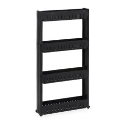 Étagère De Cuisine à Roulettes 4 Niveaux