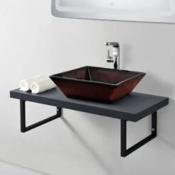 Plan De Toilette Noir Mat -Le Coin Bain Parfait Boutique 6572bed06848432bb24e97c5ffda5a56