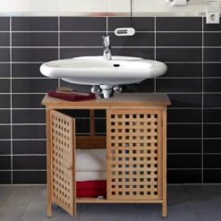 Meuble Sous Lavabo En Bambou 2 Portes -Le Coin Bain Parfait Boutique 6767d23d90f9480381ed2bf2d139a977