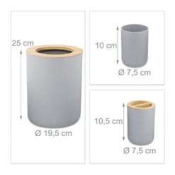 6 Accessoires Salle De Bain En Bambou -Le Coin Bain Parfait Boutique 67f0454383024796aa090e5f5c9c4fc3