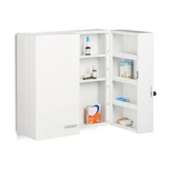 Armoire à Pharmacie XXL En Métal Acier