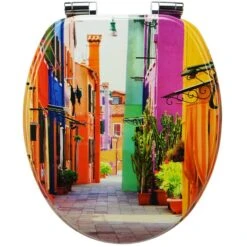 Premuim Abattant WC - Maisons Colorées