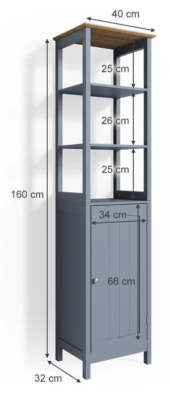 Colonne De Salle De Bain Bianco 40x160cm 6 Colonne De Salle De Bain Bianco 40x160cm â Image 6
