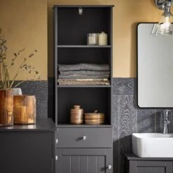 Meuble Colonne De Salle De Bain BZR17-W -Le Coin Bain Parfait Boutique 775e81561d2d4f84a2b8e12fd65f9d9c