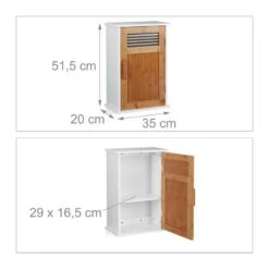 Placard Salle De Bain Blanc Porte Bambou -Le Coin Bain Parfait Boutique 7bf5cd92e4c943efb3be279c89aee005